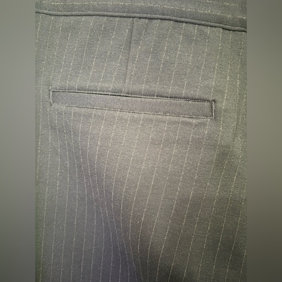 NWT SPANX Slim Straight Ponte Pant / The Perfect Pant Navy Pinstripe XL - Picture 4 of 5